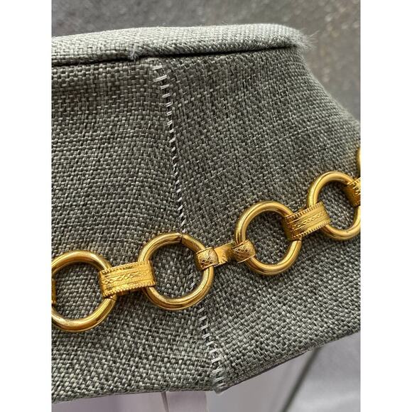 Vintage Necklace Chunky Links 25” No Clasp Half Link - Picture 3 of 7